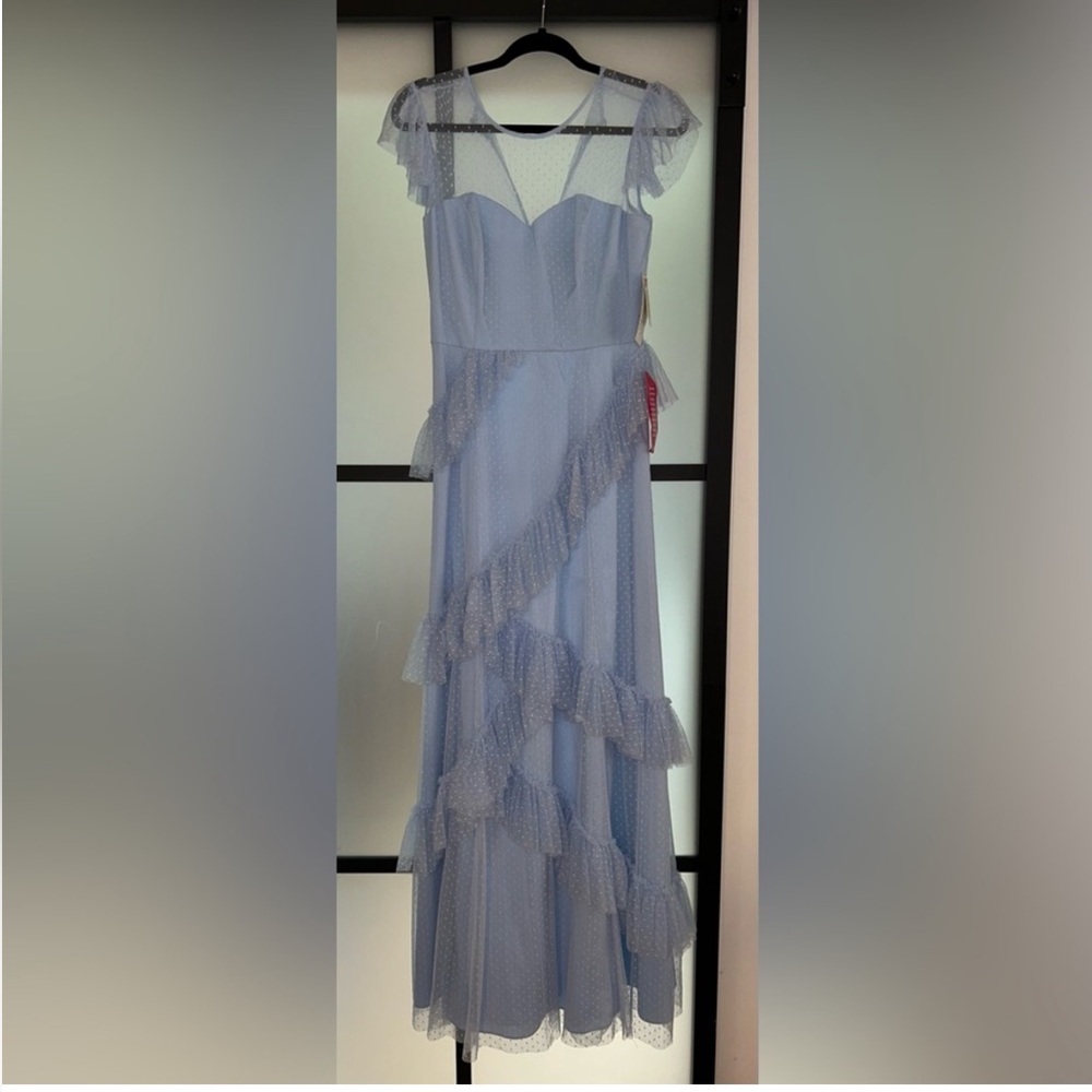 Elegant Blue Maxi Dress